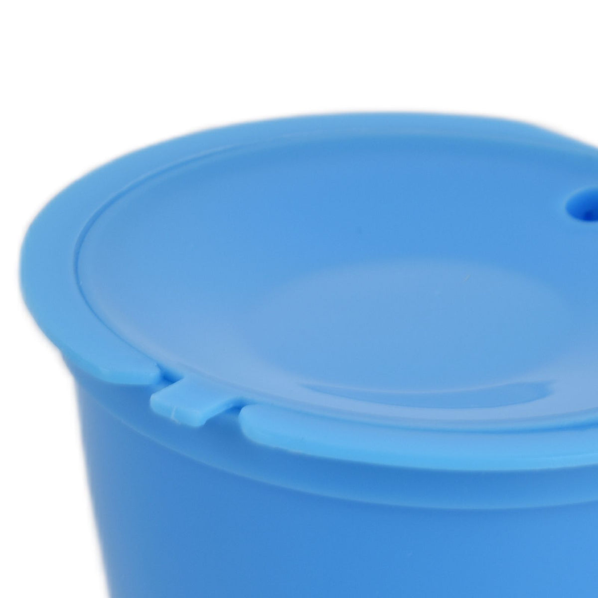 5Pcs 50ml Coffee Capsule Reusable Coffee Filter Cup with Spoon for DOLCE GUSTO Coffee MachineBlue