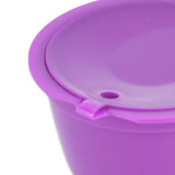 5Pcs 50ml Coffee Capsule Reusable Coffee Filter Cup with Spoon for DOLCE GUSTO Coffee MachinePurple