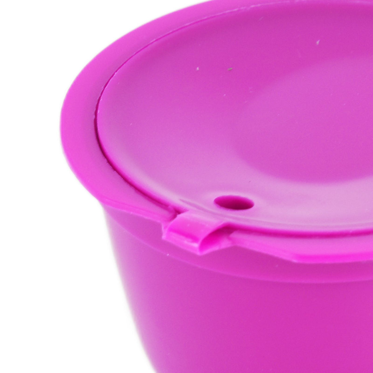 5Pcs 50ml Coffee Capsule Reusable Coffee Filter Cup with Spoon for DOLCE GUSTO Coffee MachineRose Red