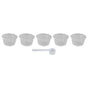 5Pcs 50ml Coffee Capsule Reusable Coffee Filter Cup with Spoon for DOLCE GUSTO Coffee MachineTransparent