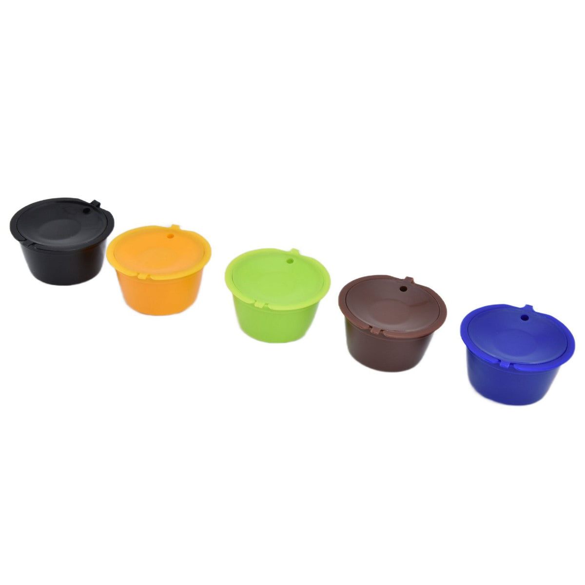 5Pcs Reusable Coffee Pod 50ml Refillable Coffee Capsule with Spoon Convenient to Use for Dolce Gusto