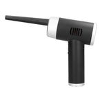 Portable Cordless Air Duster Multipurpose Powerful 32000 RPM Dust Cleaner for Home Car Use Black+Silver