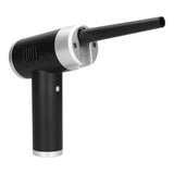 Portable Cordless Air Duster Multipurpose Powerful 32000 RPM Dust Cleaner for Home Car Use Black+Silver