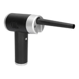 Portable Cordless Air Duster Multipurpose Powerful 32000 RPM Dust Cleaner for Home Car Use Black+Silver