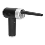 Portable Cordless Air Duster Multipurpose Powerful 32000 RPM Dust Cleaner for Home Car Use Black+Silver