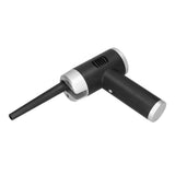Portable Cordless Air Duster Multipurpose Powerful 32000 RPM Dust Cleaner for Home Car Use Black+Silver