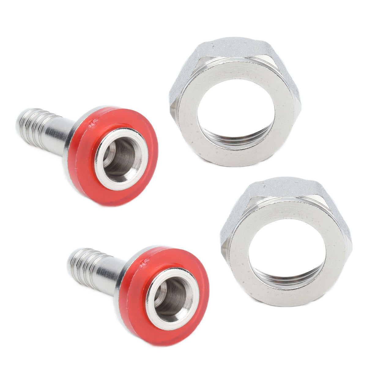 2PCS American Type Keg Coupler Stainless Steel Beer Barrel Connector for 5/16in ID Beer Hose
