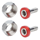 2PCS American Type Keg Coupler Stainless Steel Beer Barrel Connector for 5/16in ID Beer Hose