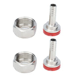 2PCS American Type Keg Coupler Stainless Steel Beer Barrel Connector for 5/16in ID Beer Hose