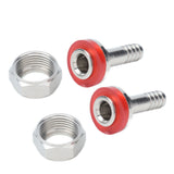2PCS American Type Keg Coupler Stainless Steel Beer Barrel Connector for 5/16in ID Beer Hose