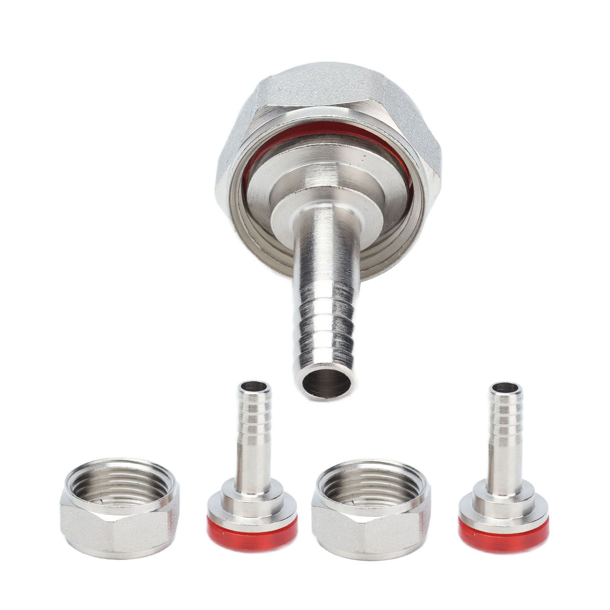 2PCS American Type Keg Coupler Stainless Steel Beer Barrel Connector for 5/16in ID Beer Hose