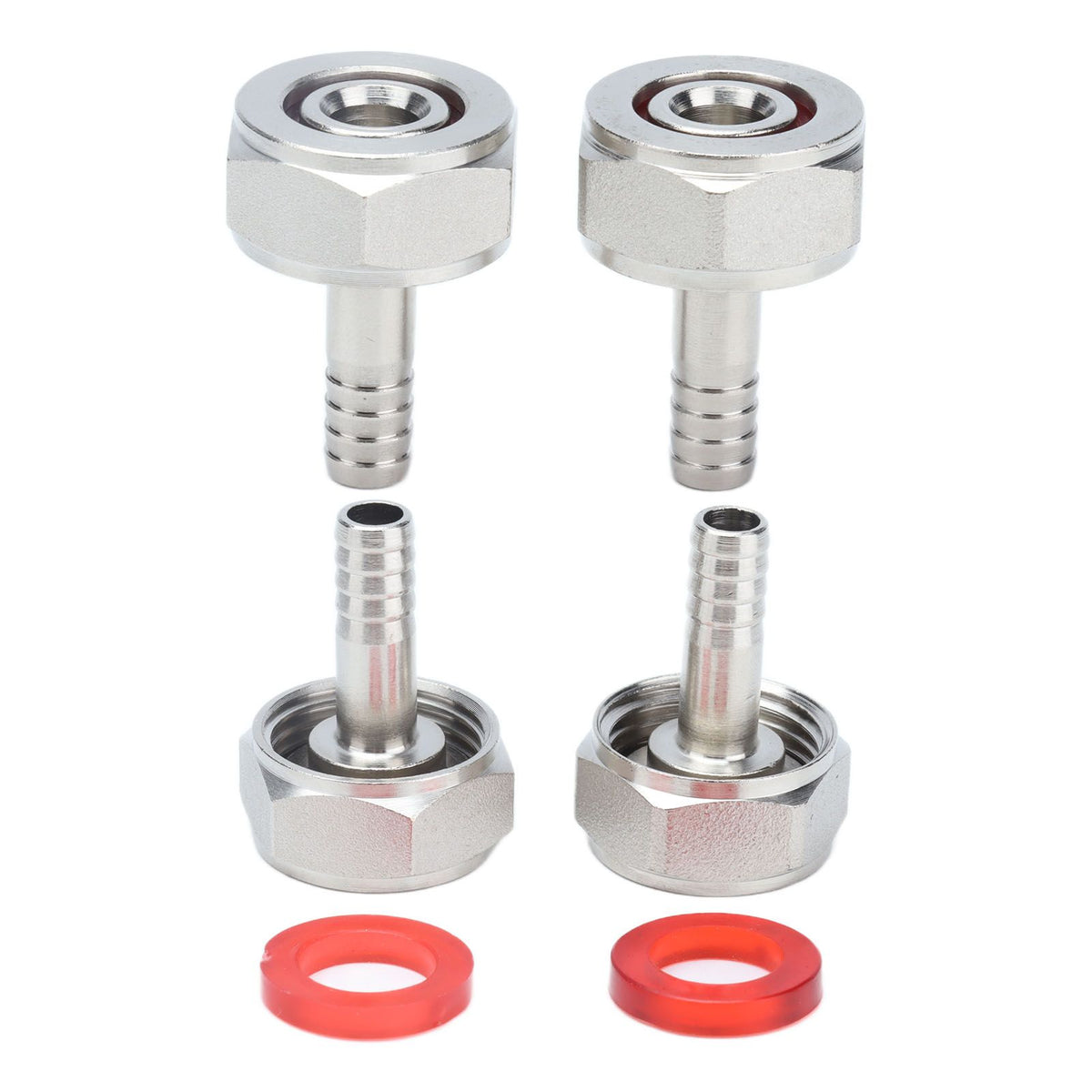 2PCS American Type Keg Coupler Stainless Steel Beer Barrel Connector for 5/16in ID Beer Hose