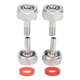 2PCS American Type Keg Coupler Stainless Steel Beer Barrel Connector for 5/16in ID Beer Hose