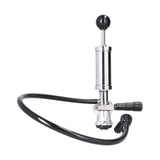 Beer Keg Pump with Black Beer Faucet Stainless Steel Draft Beer Party Pump for American D System Kegs