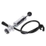 Beer Keg Pump with Black Beer Faucet Stainless Steel Draft Beer Party Pump for American D System Kegs