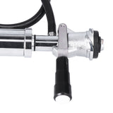 Beer Keg Pump with Black Beer Faucet Stainless Steel Draft Beer Party Pump for American D System Kegs