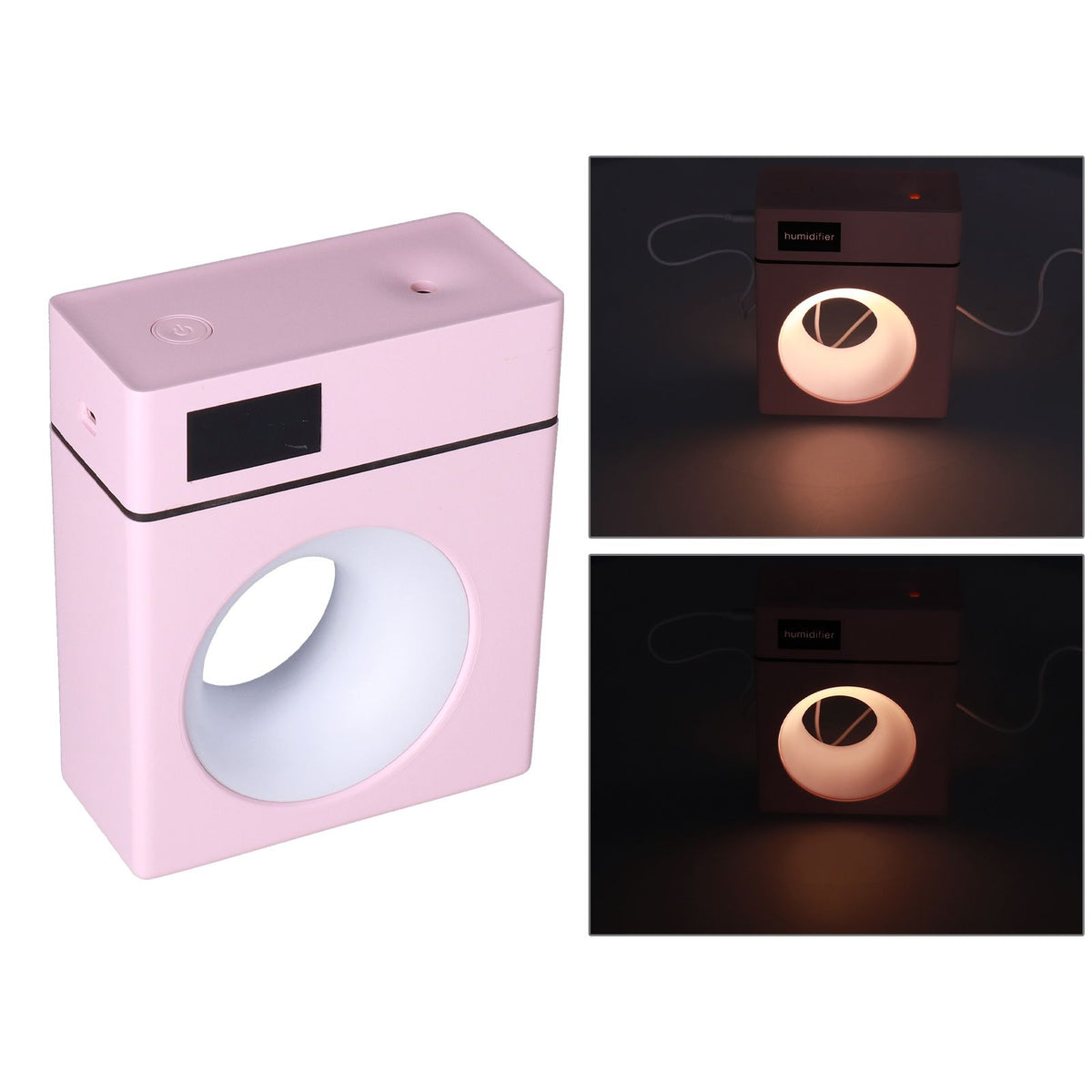 500ml Pink Car Aromatherapy Humidifier USB Powered Mist Diffuser for Home Office Bedroom