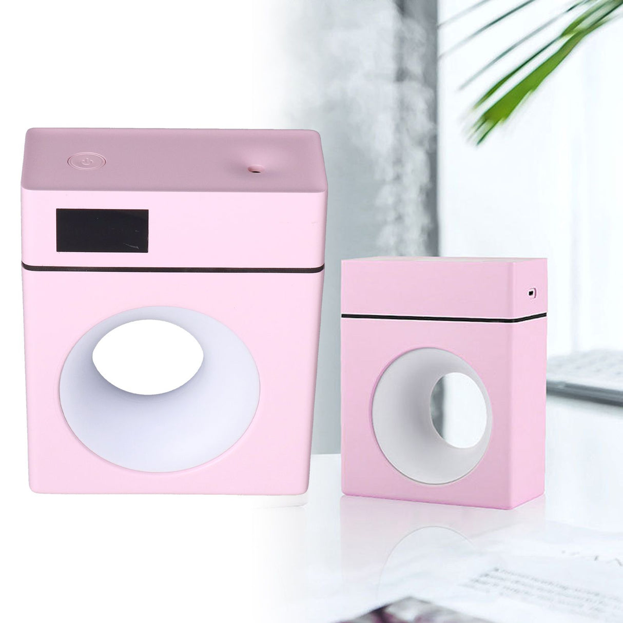 500ml Pink Car Aromatherapy Humidifier USB Powered Mist Diffuser for Home Office Bedroom