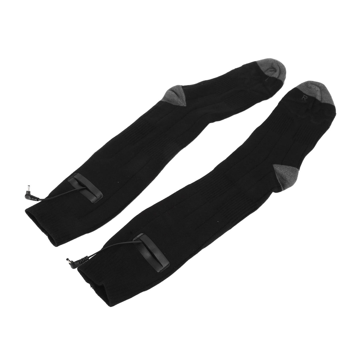 Heated Socks Winter Thermal Socks Washable DC Powered Socks Comfortable and Durable Black Gray for Man and Woman