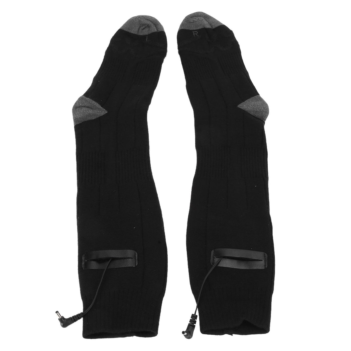 Heated Socks Winter Thermal Socks Washable DC Powered Socks Comfortable and Durable Black Gray for Man and Woman