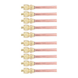 10Pcs 1/4SAE HVAC Filling Access Valves Air Conditioner Brass Check Valve for R22 R12 R134 - Top-Down View