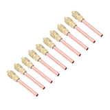 10Pcs 1/4SAE HVAC Filling Access Valves Air Conditioner Brass Check Valve for R22 R12 R134