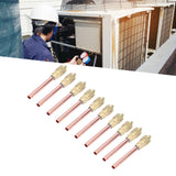 10Pcs 1/4SAE HVAC Filling Access Valves Air Conditioner Brass Check Valve for R22 R12 R134