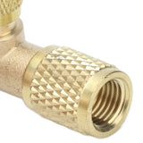 1/4SAE Exhaust Valve Air Conditioning Refrigeration Charging Adapter Valve for R22 R12 R134