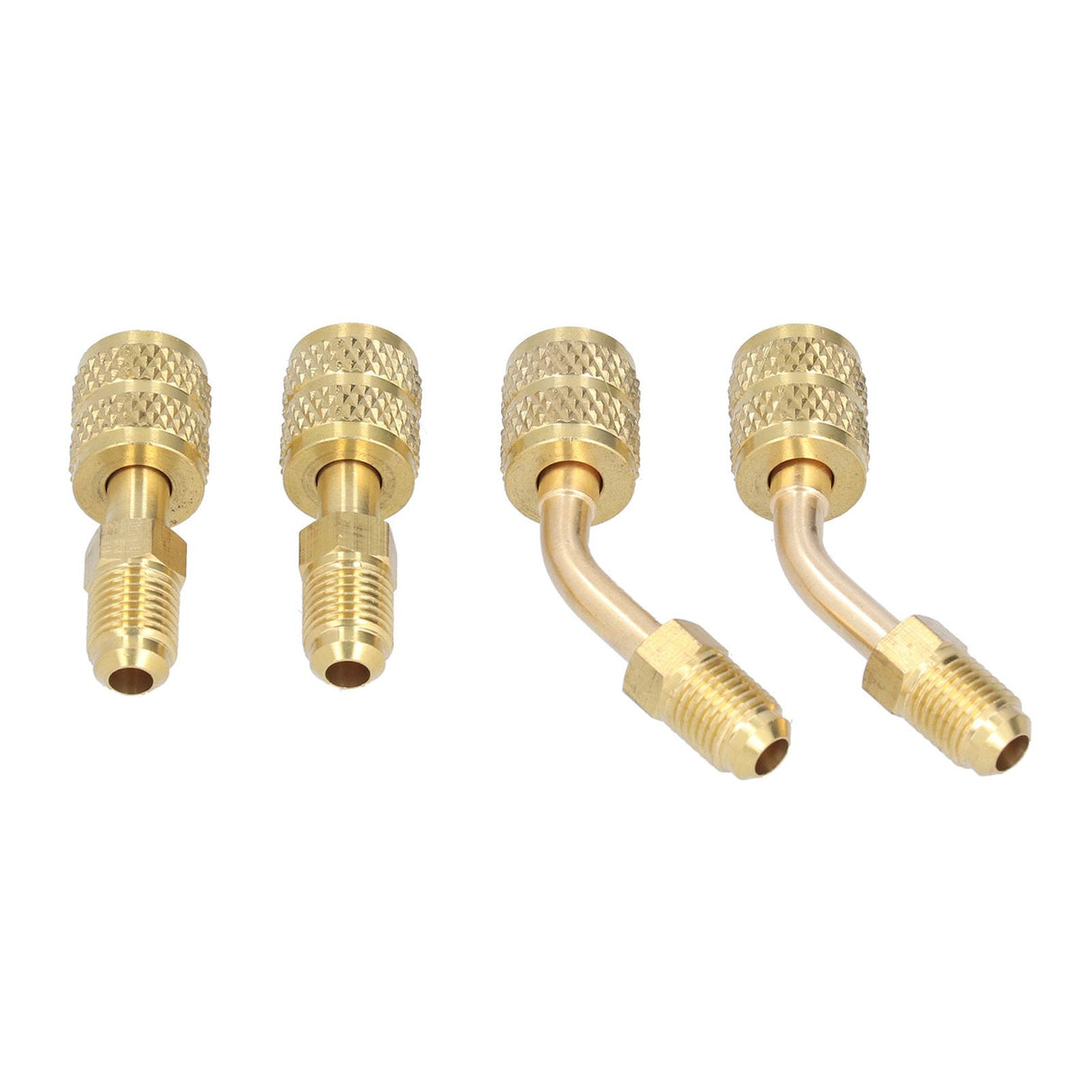 4Pcs 1/4SAE to 5/16SAE Conversion Head Refrigerant Charging Adapter for R410 Reducer Fluoride Tools