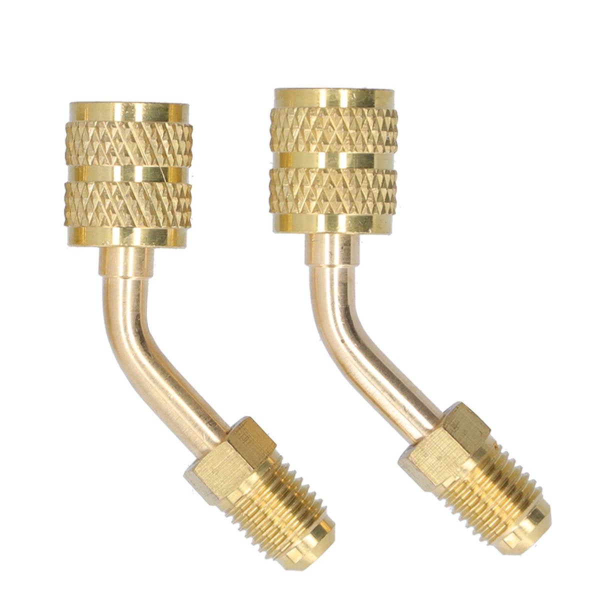 4Pcs 1/4SAE to 5/16SAE Conversion Head Refrigerant Charging Adapter for R410 Reducer Fluoride Tools