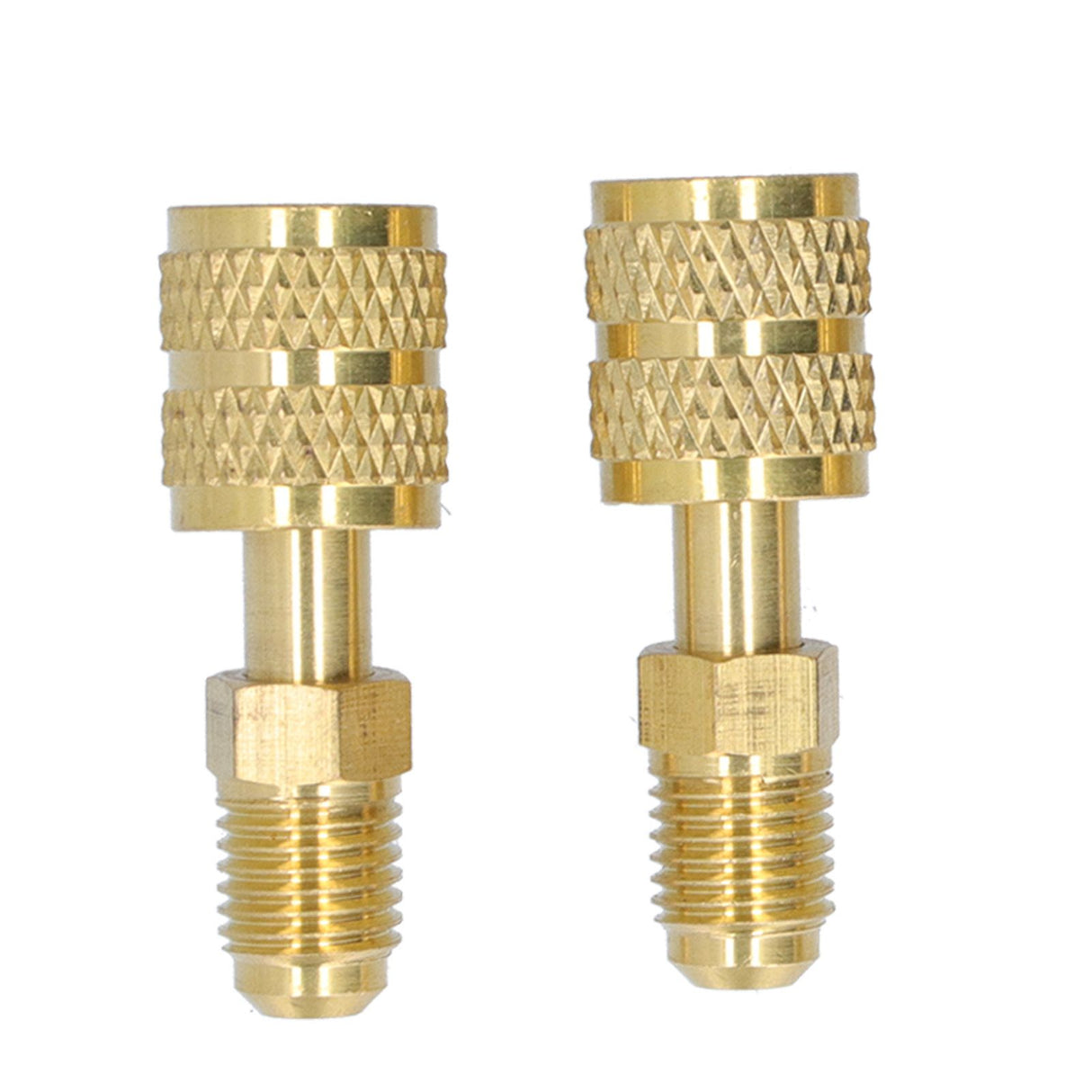 4Pcs 1/4SAE to 5/16SAE Conversion Head Refrigerant Charging Adapter for R410 Reducer Fluoride Tools