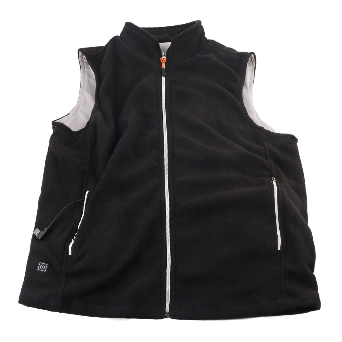 Heated Vest Winter Washable USB Powered Round Neck Electric Vest for Outdoor Camping HikingM