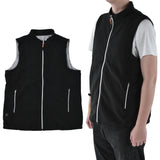 Heated Vest Winter Washable USB Powered Round Neck Electric Vest for Outdoor Camping HikingM - Close-Up Angle