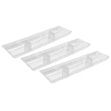 3Pcs Range Hood Oil Cup Rectangular Oil Collector Box for Kitchen Home Restaurant
