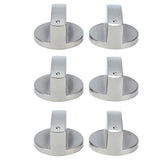 6Pcs 8mm Rotate Knob Zinc Alloy Control Knob Replacement for Kitchen Range Gas Stove Microwave Oven0°