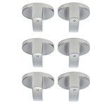 6Pcs 8mm Rotate Knob Zinc Alloy Control Knob Replacement for Kitchen Range Gas Stove Microwave Oven0°