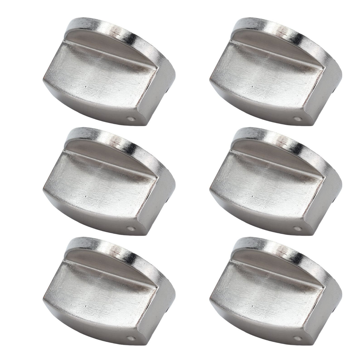 6Pcs 8mm Rotate Knob Zinc Alloy Control Knob Replacement for Kitchen Range Gas Stove Microwave Oven0°