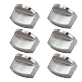 6Pcs 8mm Rotate Knob Zinc Alloy Control Knob Replacement for Kitchen Range Gas Stove Microwave Oven0° - Close-Up Angle