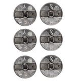 6Pcs 8mm Rotate Knob Zinc Alloy Control Knob Replacement for Kitchen Range Gas Stove Microwave Oven0°