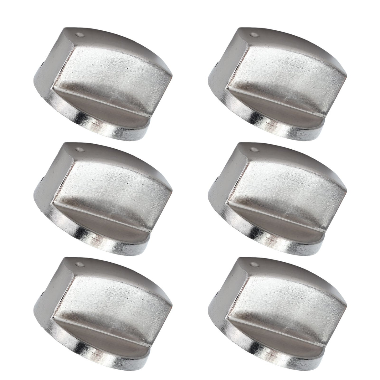 6Pcs 8mm Rotate Knob Zinc Alloy Control Knob Replacement for Kitchen Range Gas Stove Microwave Oven45°