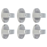 6Pcs 8mm Rotate Knob Zinc Alloy Control Knob Replacement for Kitchen Range Gas Stove Microwave Oven45°