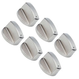 6Pcs 8mm Rotate Knob Zinc Alloy Control Knob Replacement for Kitchen Range Gas Stove Microwave Oven45°
