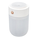 250ml Mini Air Humidifier USB Powered Colorful Lamp Humidifier for Car Office Living RoomWhite - Side View