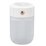250ml Mini Air Humidifier USB Powered Colorful Lamp Humidifier for Car Office Living RoomWhite