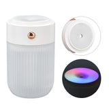 250ml Mini Air Humidifier USB Powered Colorful Lamp Humidifier for Car Office Living RoomWhite