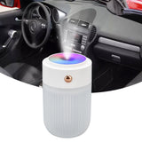 250ml Mini Air Humidifier USB Powered Colorful Lamp Humidifier for Car Office Living RoomWhite