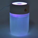 250ml Mini Air Humidifier USB Powered Colorful Lamp Humidifier for Car Office Living RoomWhite