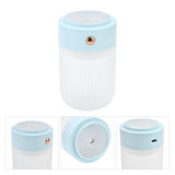 250ml Mini Air Humidifier USB Powered Colorful Lamp Humidifier for Car Office Living RoomBlue - Low Angle