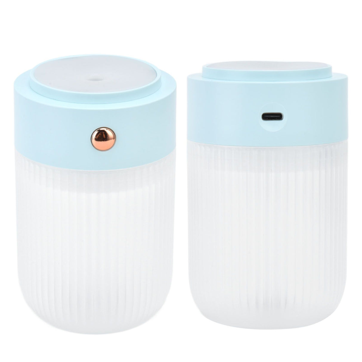 250ml Mini Air Humidifier USB Powered Colorful Lamp Humidifier for Car Office Living RoomBlue