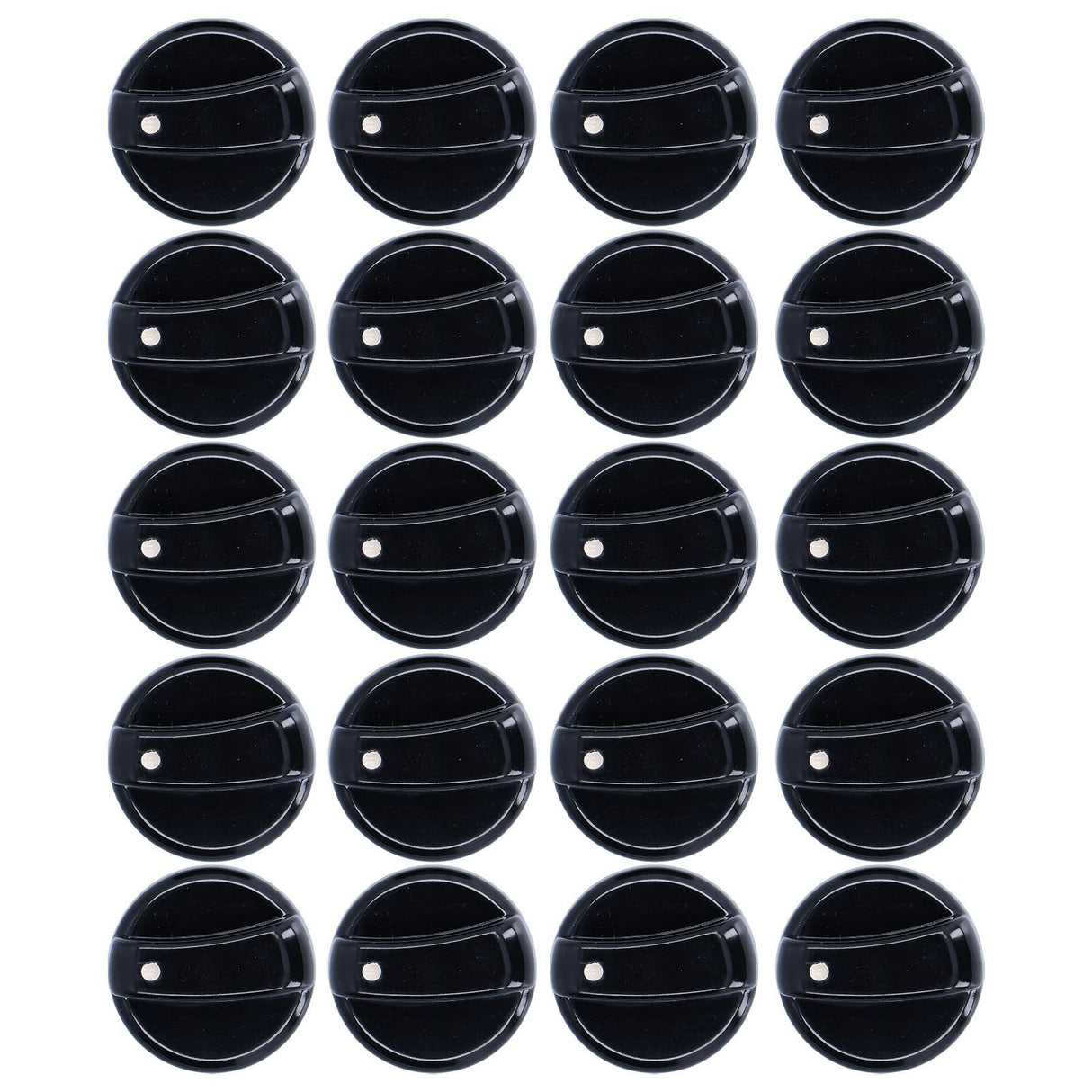 20PCS 8mm Universal Kitchen Range Control Knob ABS for Gas Stove Microwave Oven Water Heater